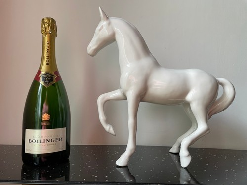 White italian horse ornament - italian,
