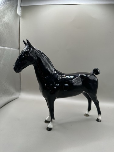 Beswick hackney horse - horse, black