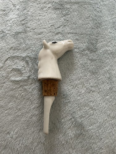 White horse porcelain drink - white,
