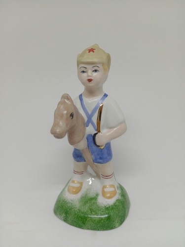 Vintage soviet porcelain boy - vintage,
