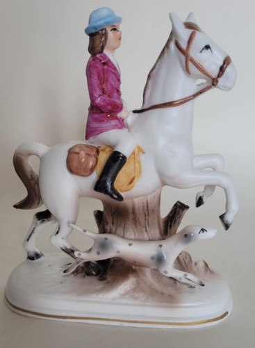 Vintage bisque porcelain lady - bisque,