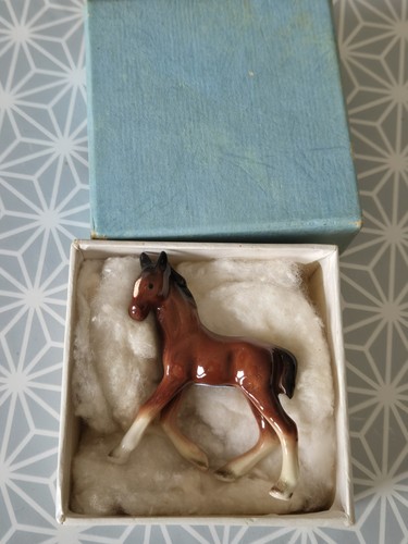 Vintage 1960s porcelain horse - vintage,