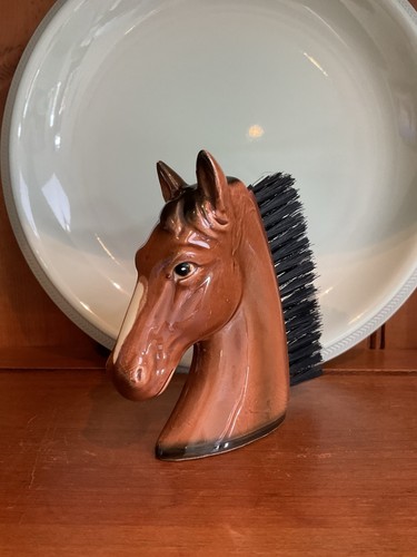 Retro glazed porcelain horse - retro,