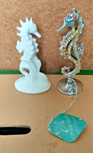 Plakenfels porcelain sea horse - porcelain,