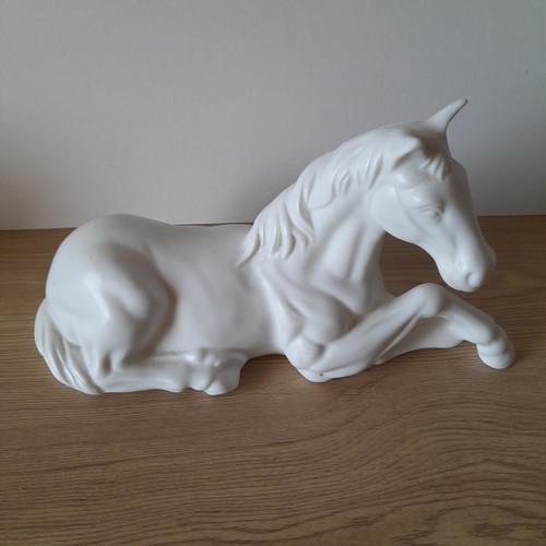 Porcelain horse figurine - porcelain,