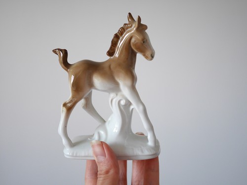 Vintage porcelain foal - porcelain,