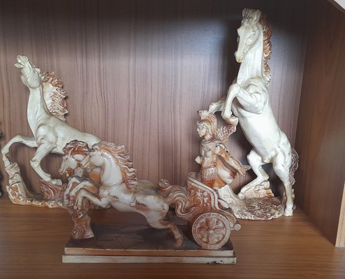Large vintage porcelain horse - vintage,