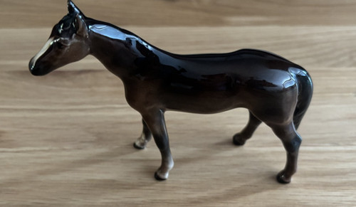 Porcelain horse figurine - porcelain,