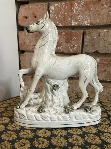 Vintage white glazed porcelain - white,