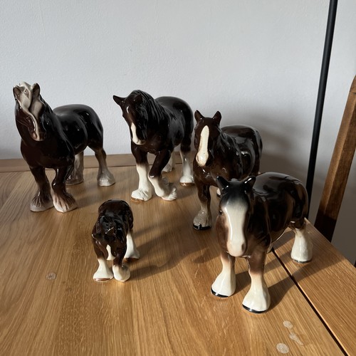 Shire horse ceramic glossy - x,