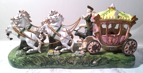 Royal coach four - coach, drawn