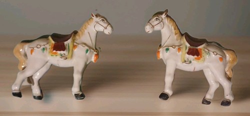 Pair antique french porcelain - french,