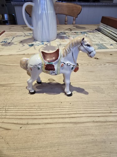 Vintage porcelain horse - vintage,
